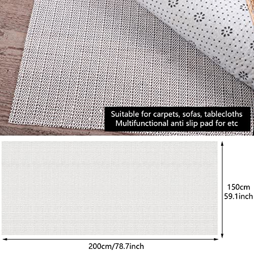 150 x 200 cm Antirutschmatte für Teppich, Anti Rutsch Teppichunterlage rutschfest PVC Zuschneidbar Teppichstopper Teppich Antirutschunterlage für Schubladen Autos Regale