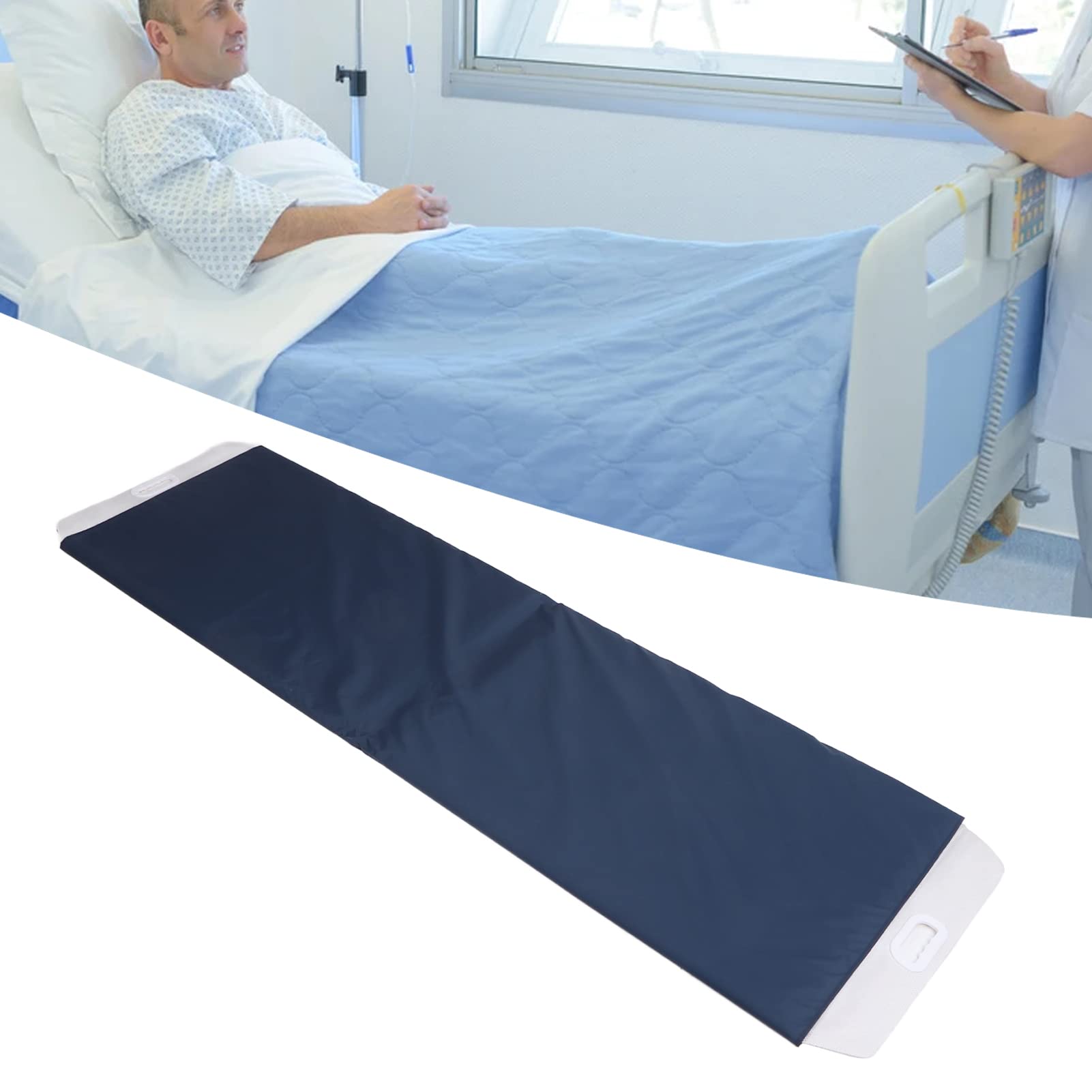 Tabla de Transferencia, Tabla de Transferencia de Diapositivas Y Asistencia para Personas Mayores Y Pacientes, Tabla de Transferencia de Nailon Plegable Y Tabla Deslizante con 2 Asas, Camilla Plegable