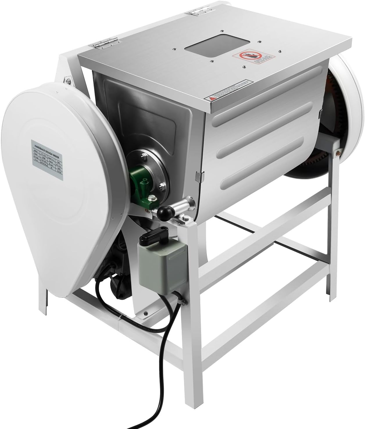 Commercial Dough Mixer Machine Electric Flour Mixer Stainless Steel Tilting Mixer Food Mixer Heavy Dough Kneading Machine with 90 Degree Tilt Bucket for Restaurant School,30QT