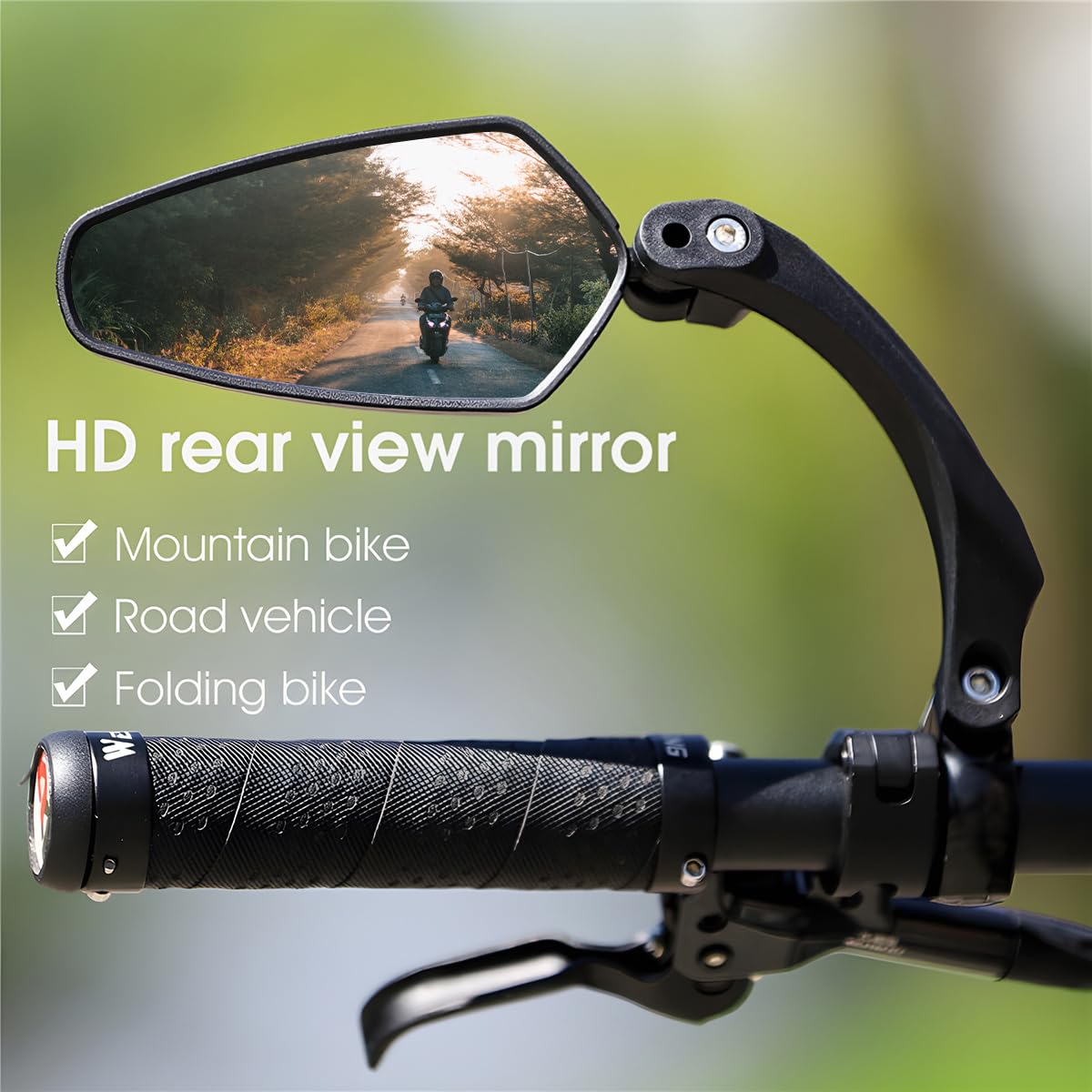 Motorbike Mirrors Hafny HF-MR080 Fully Adjustable Magic Bicycle