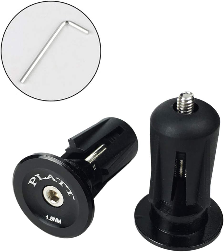 PLATT Bicycle Bar End Plugs Aluminum Bike Handlebar Cap for Road Bike