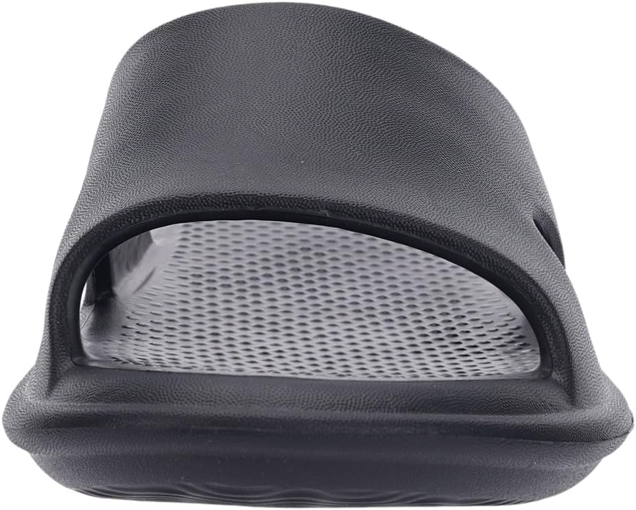 BRONAX House Slippers for Women and Mens | Quick Drying Shower Shoes | Cushioned Sole 10 Women/8.5 Men Black image 3 of 6 B0DSC276H9