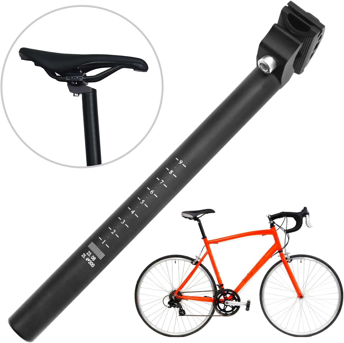 Bicycle Seat Post Bike Seat Post with Adjustable Clamp