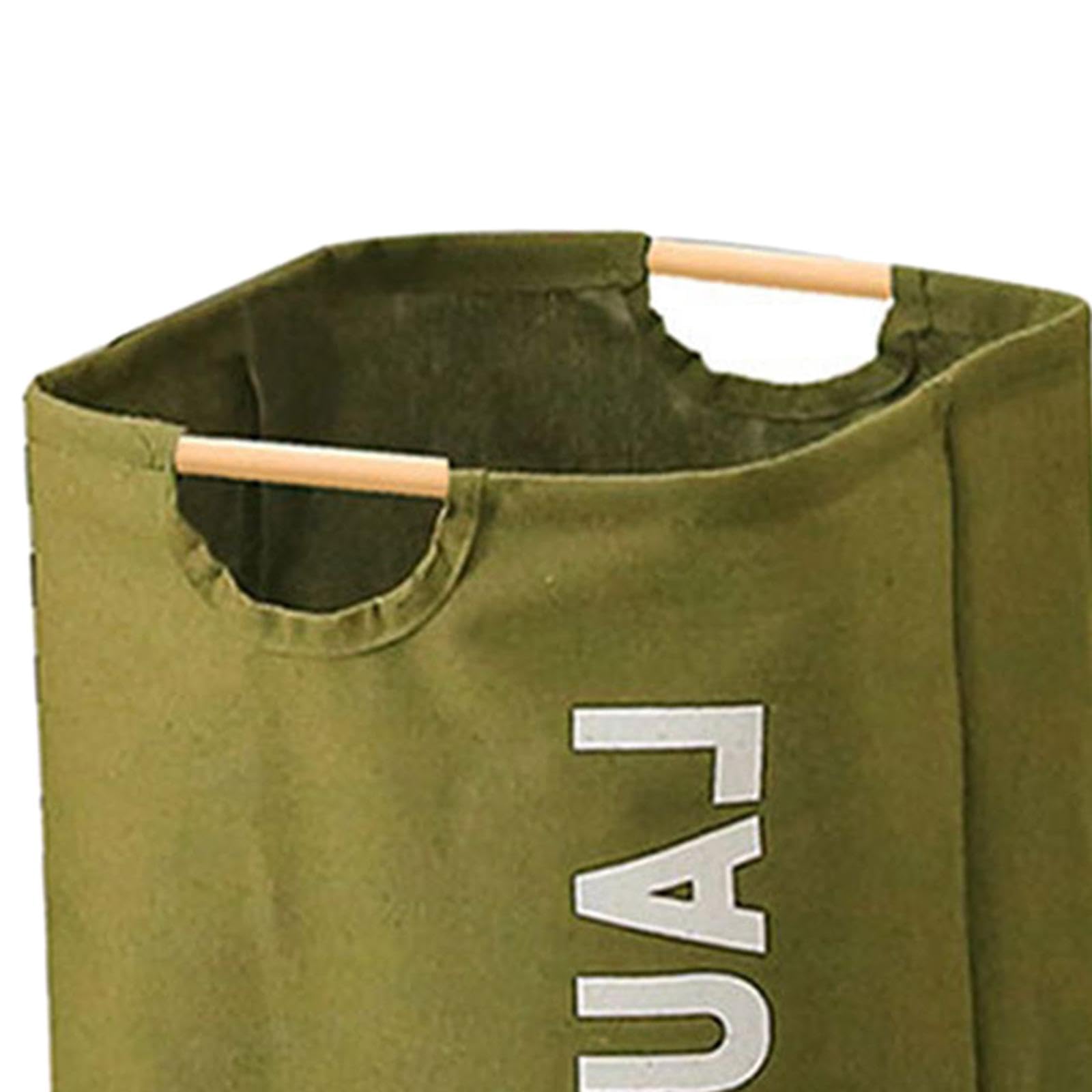 SECRET DESIRESECRET DESIRE Tall Collapsible Laundry Hamper Handle For Living Room Laundry Room Bathroom Green L