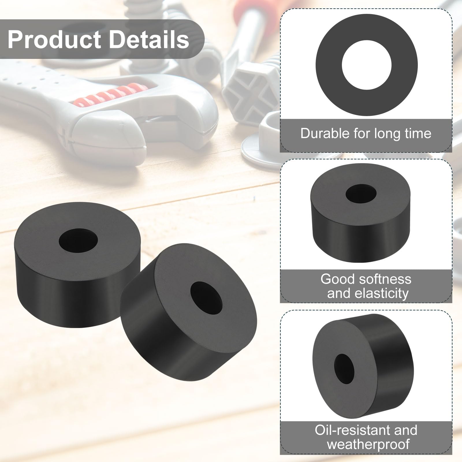 PATIKIL Multi Purpose Rubber Spacer - Image 3