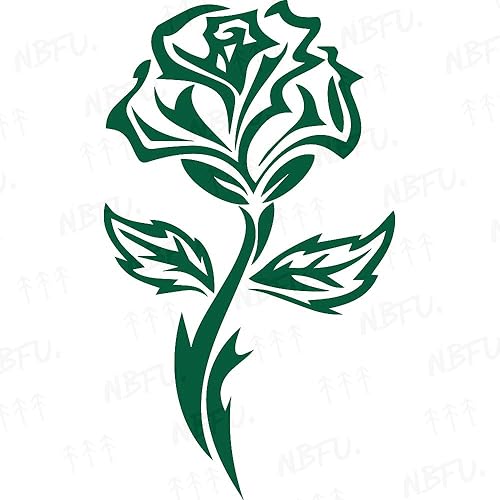 Miniatura 13 de Arte de flores de rosas tribales 1 (plata metálica) (juego de 2) calcomanías de vinilo impermeables de alta calidad para teléfono portátil, Plateado