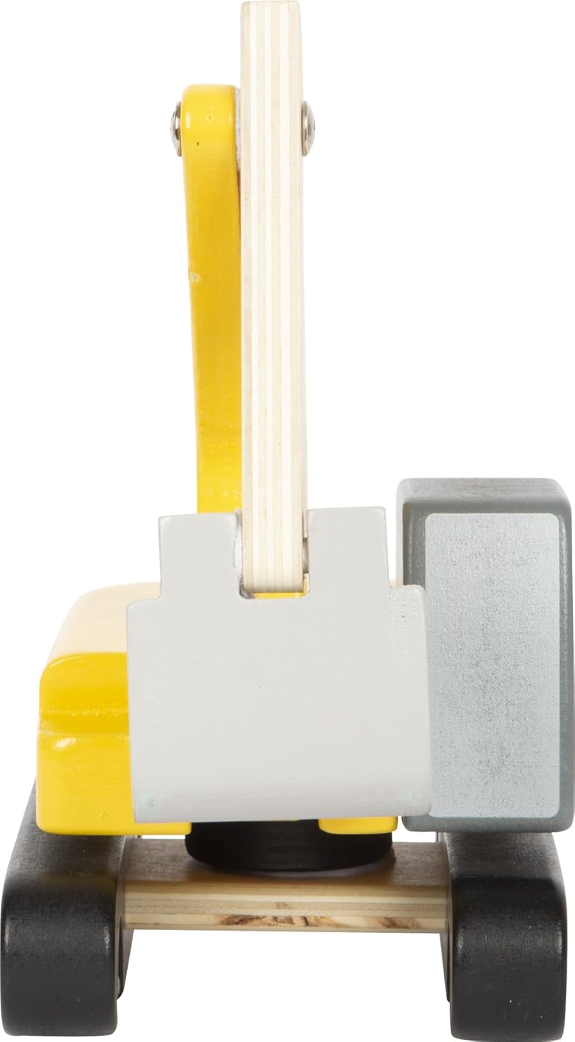 small foot Pala Excavadora Con Cabina, Madera, Brazo Giratorio 360°, ASP Cadena Realista, from 2 years, 12637