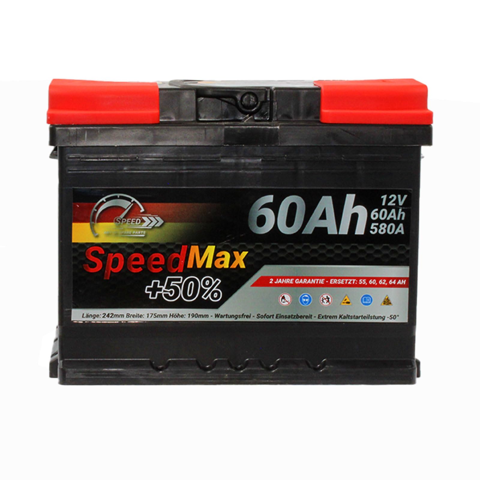 SMC Speed Max Batterie L2 60Ah 580A 12V Starterbatterie Autobatterie
