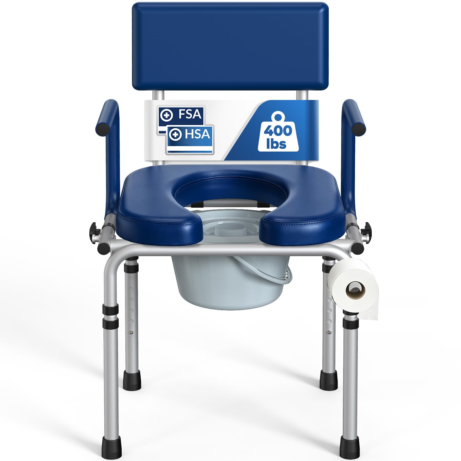Portable Bedside Commode for Seniors - FREE SHIPPING -1