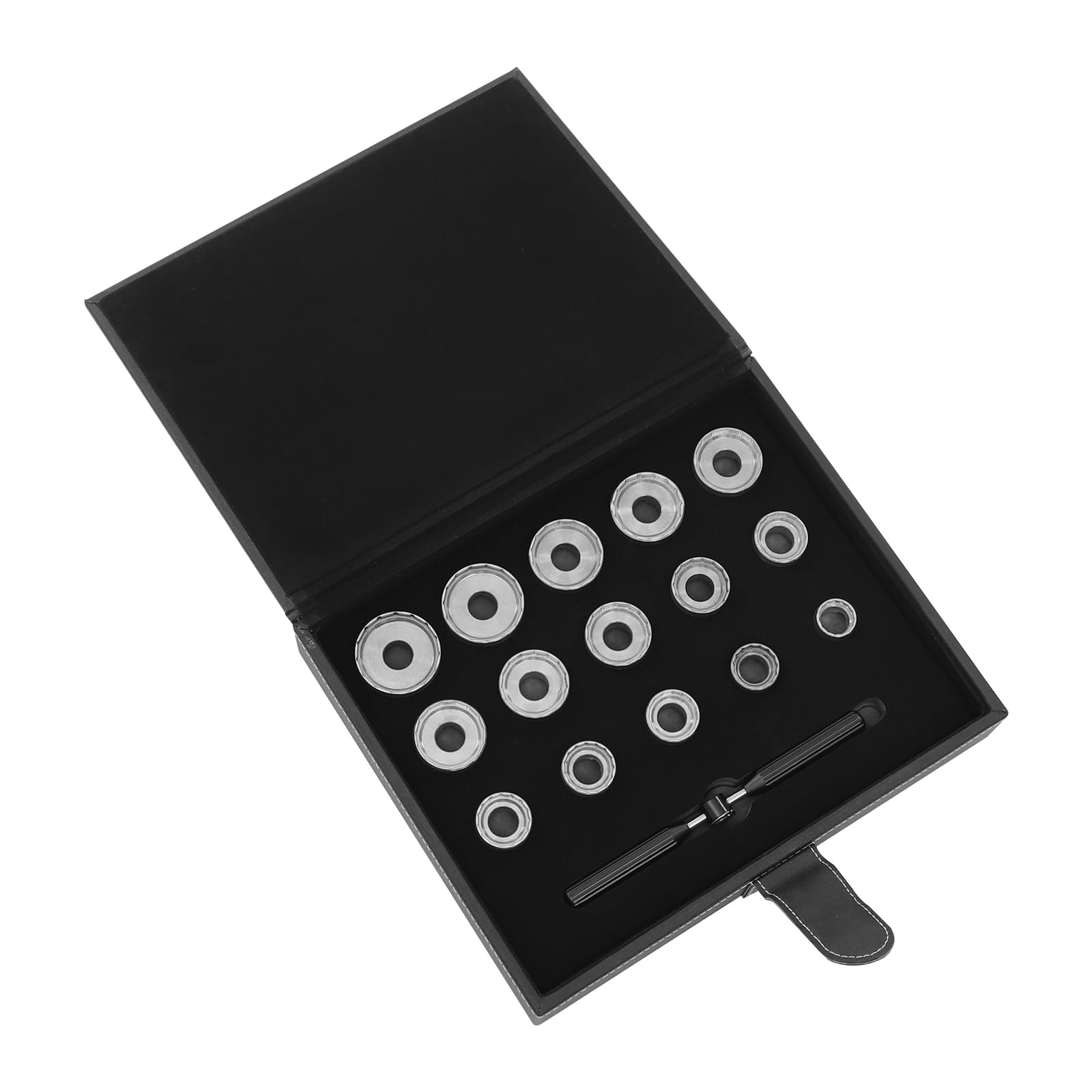 Watch Back Removal Tool Kit - 15 Dies Cover Opener for Watchmaker Repair Precision Tool Set for Easy