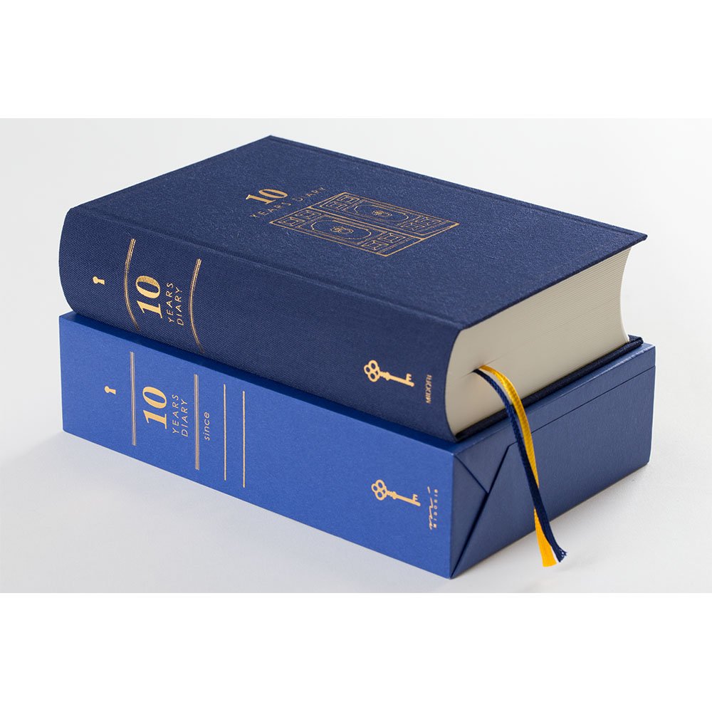 Design Phil green diary 10 years continuous use door navy blue 12397006