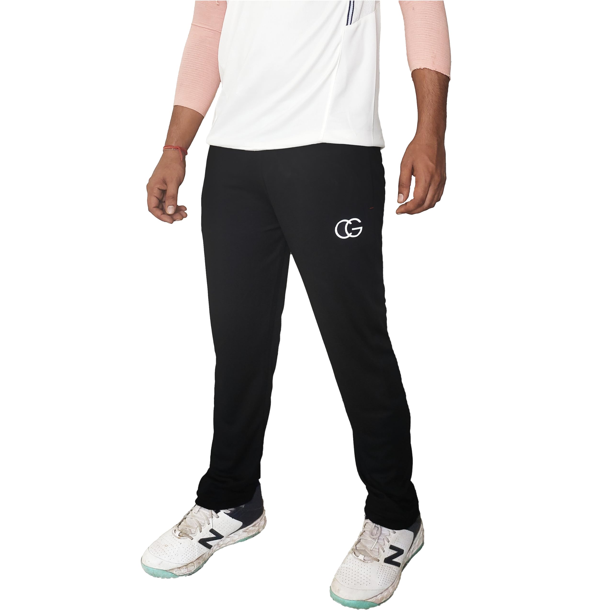 CALIGOSTLE CG Black Cricket Lowers for Men & Boys | Moisture-Wicking Sports Pants with Pockets & Drawstring | Lightweight Regular Fit Track Pants (S–XL)-picture-49