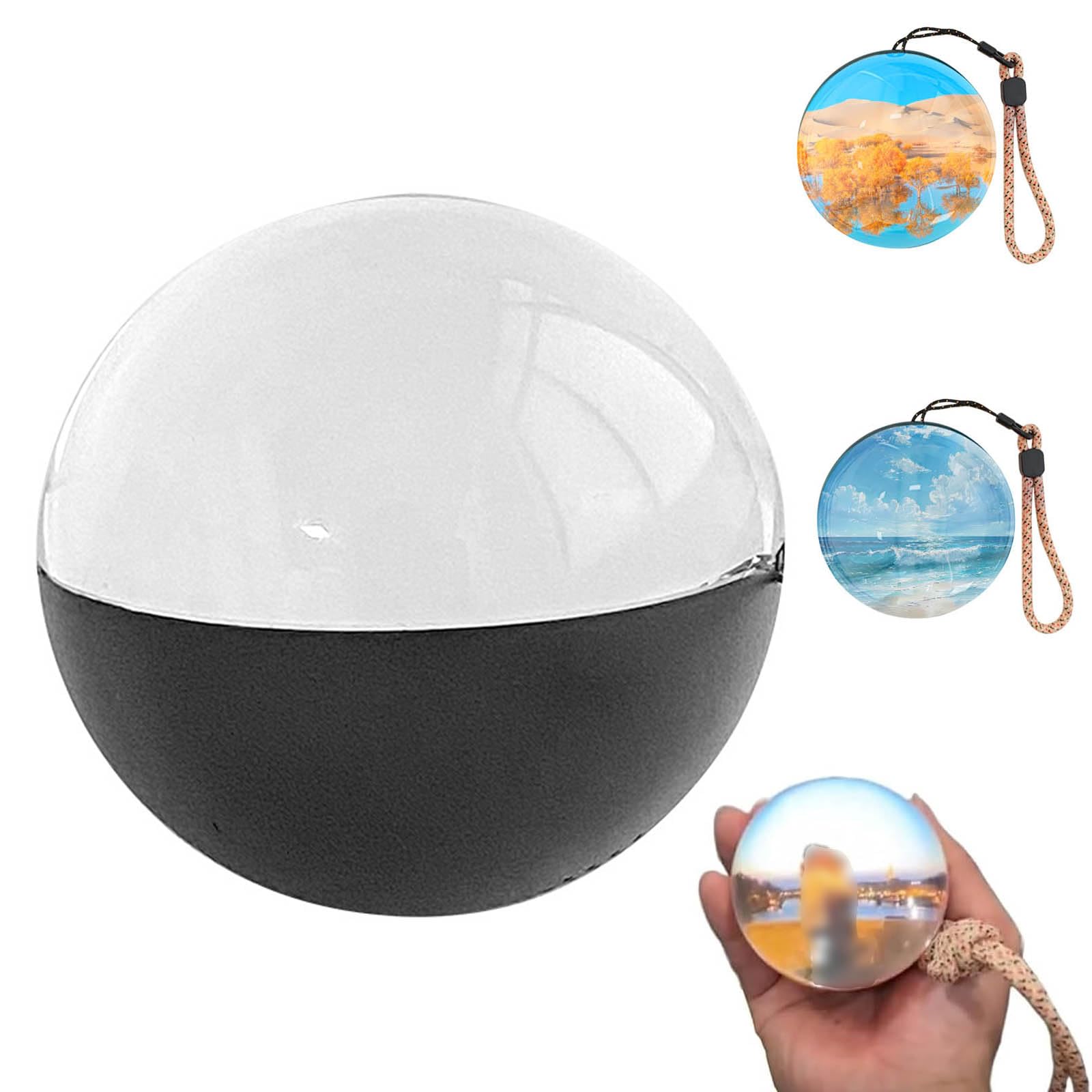 2025 New Crystal Ball Video Player,2.7in 3D Crystal Ball Ultrasound with Electronic Display Sound,Video Sphere,180°Wide-Angle Field of View,for Preserving Beautiful (Size:Regular version,Color:Black)