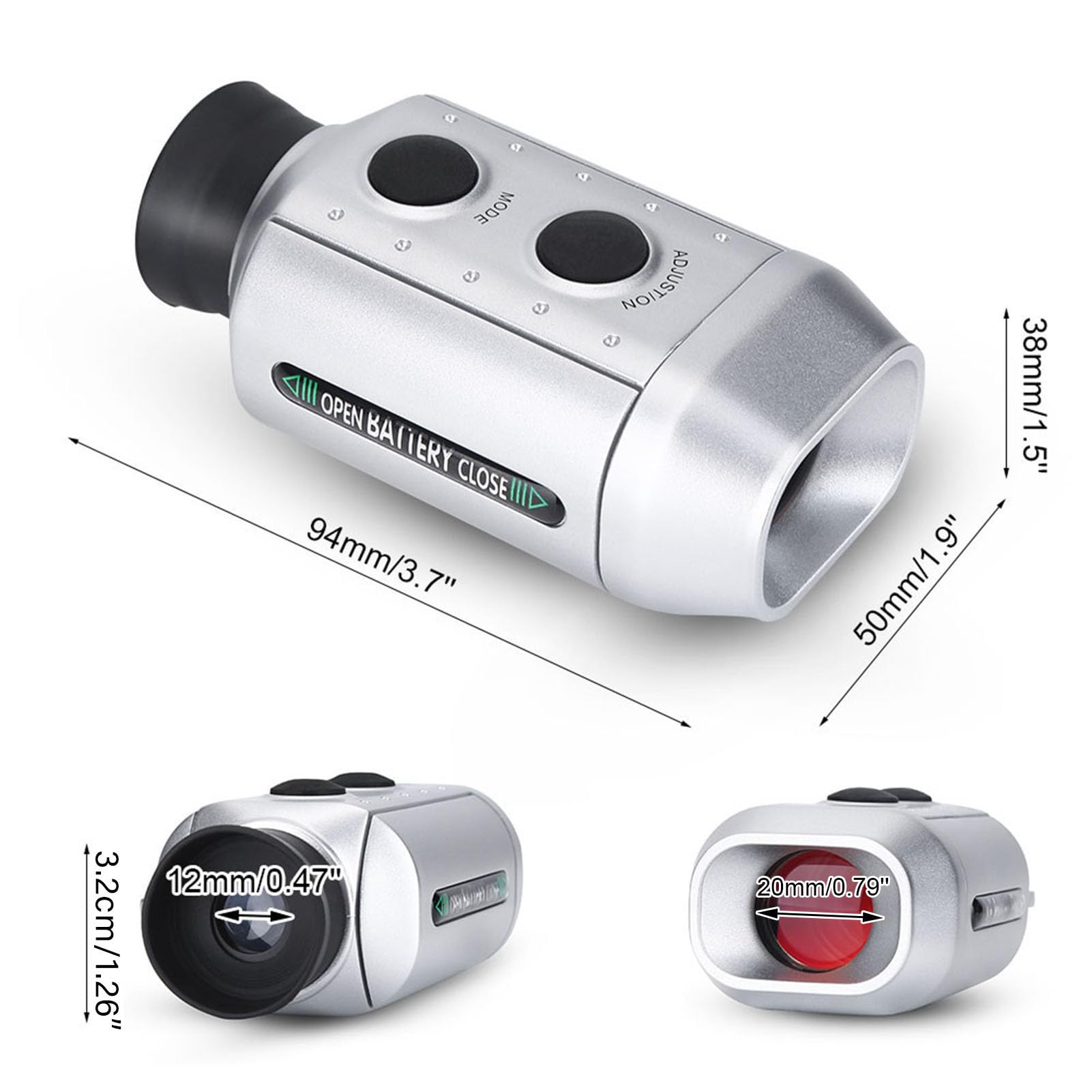 Buscador De Rango De Golf, Telémetro Telescopio De Caza, Tester De Distancia para Golf, Caza, Pesca y Actividades Al Aire