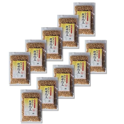 ひきわり 乾燥納豆 1Kg(100g×10袋)国産大豆 無添加 フリーズドライ納豆 備蓄用納豆 ドライ納豆 なっとう粒玉 お子様や愛犬愛猫のおやつ お酒のおつまみ