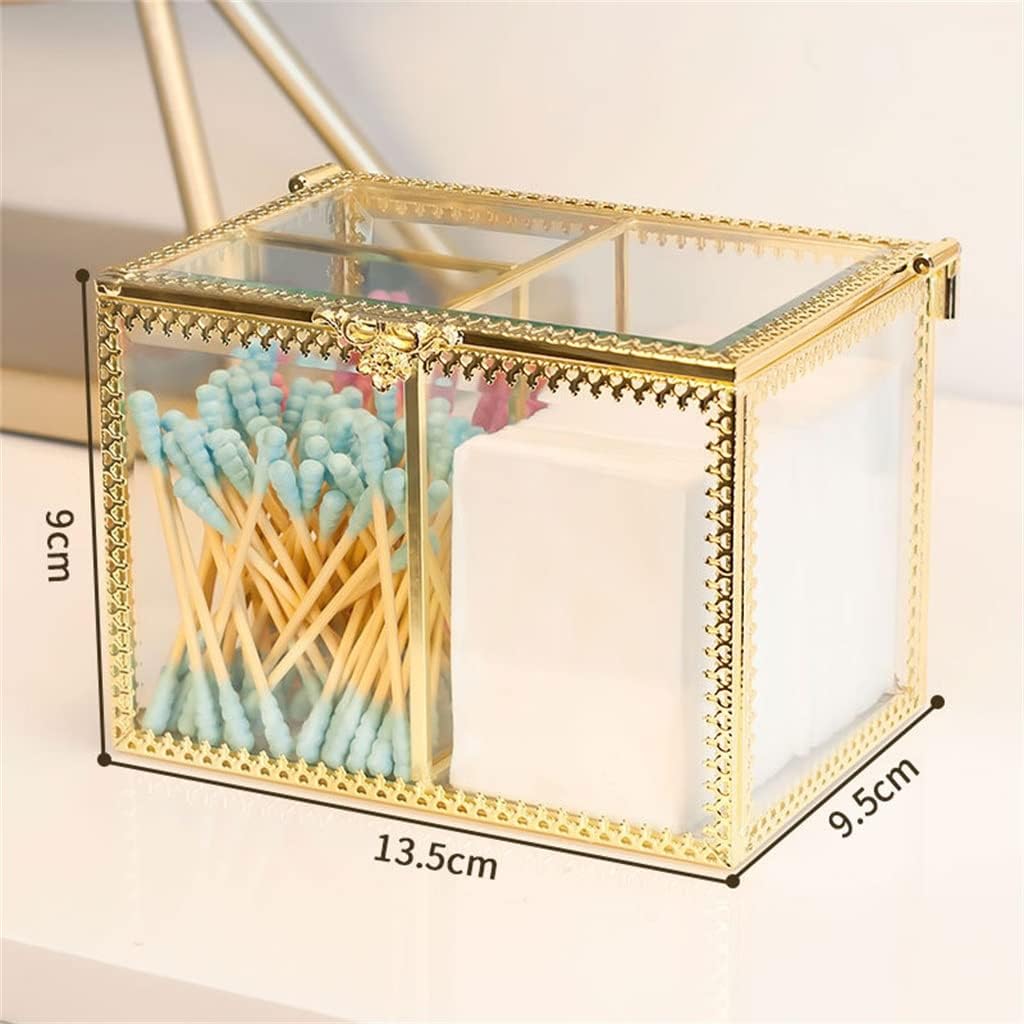 Transparent Glass Ring Box Cosmetic Storage Box Clear Glass Jewelry Box Jewelry Organizer Holder
