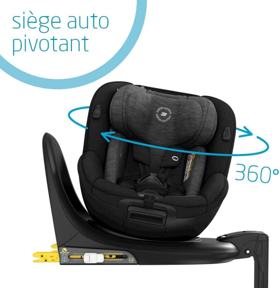Bebe Confort Mica Siege Auto Pivotant Isofix De La Naissance A 4 Ans Dos Route I Size Authentic Black Amazon Fr Bebe Et Puericulture