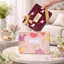 Sancha Tea Boutique, Vanya Collection, Tea Gift Box, Roasted Darjeeling & Masala Chai, 50g x 2 Loose Leaf Teas, Premium Indian Gift Hamper gallery image