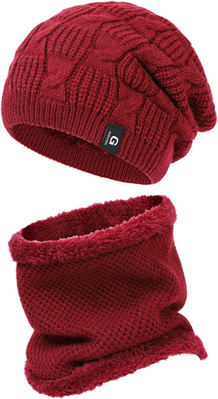 Winter Hat Scarf Gloves Set Hats Ladies Scarves Set for Women Girls for Women Men