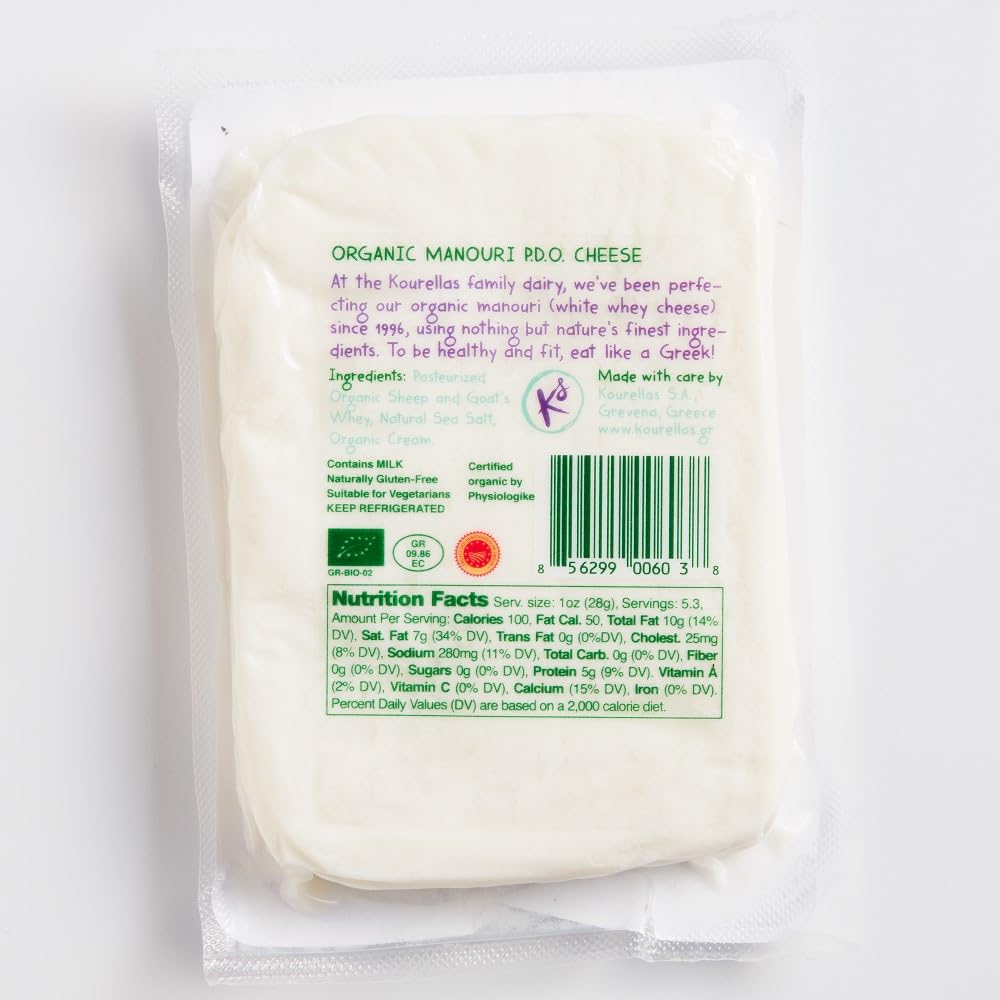 Kourellas Organic Manouri, 5.3OZ, 10 Pack