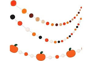 Tatuo Fall Felt Balls Thanksgiving Garland