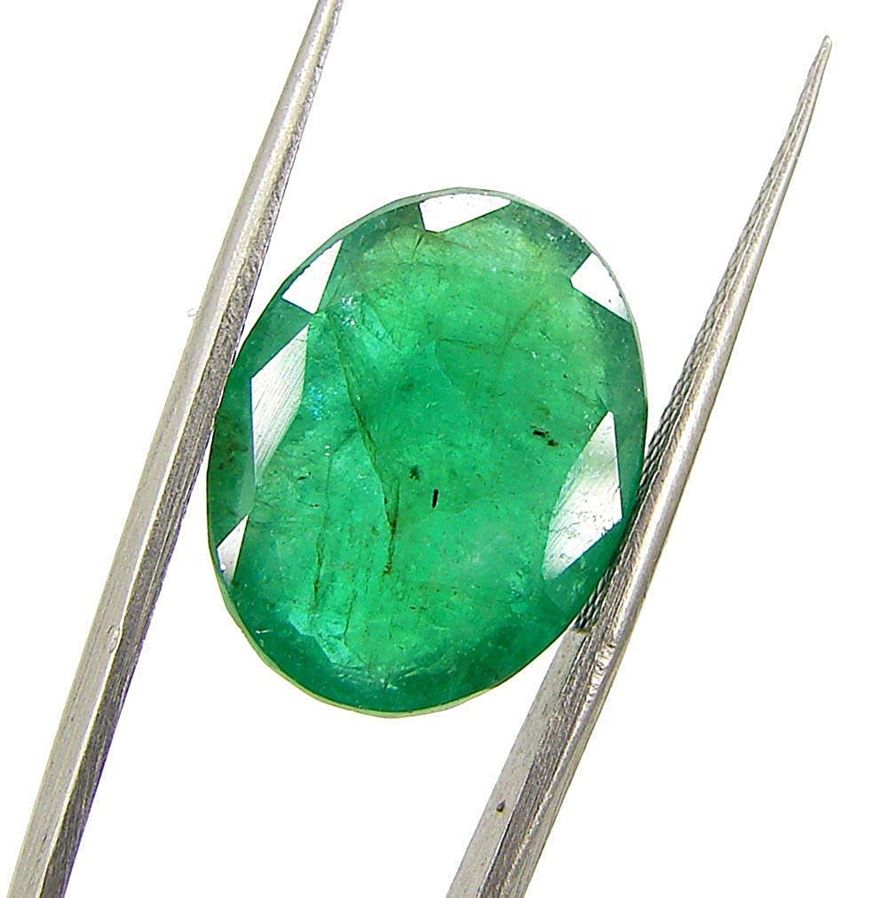 5.25 Ratti/Zambian Emerald Natural A1 Quality Lab/Certified Panna Green Loose Gemstone-image-21