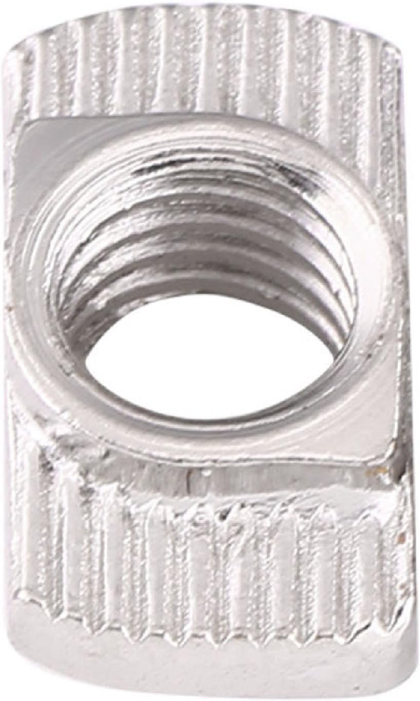 Carbon Steel Nut Plated T Slot Hammer Head Nuts 50pcs Fastener for Aluminum Profile Convenient to Connect Aluminum Profiles (European Standard 30-M4*15.5 * 8)