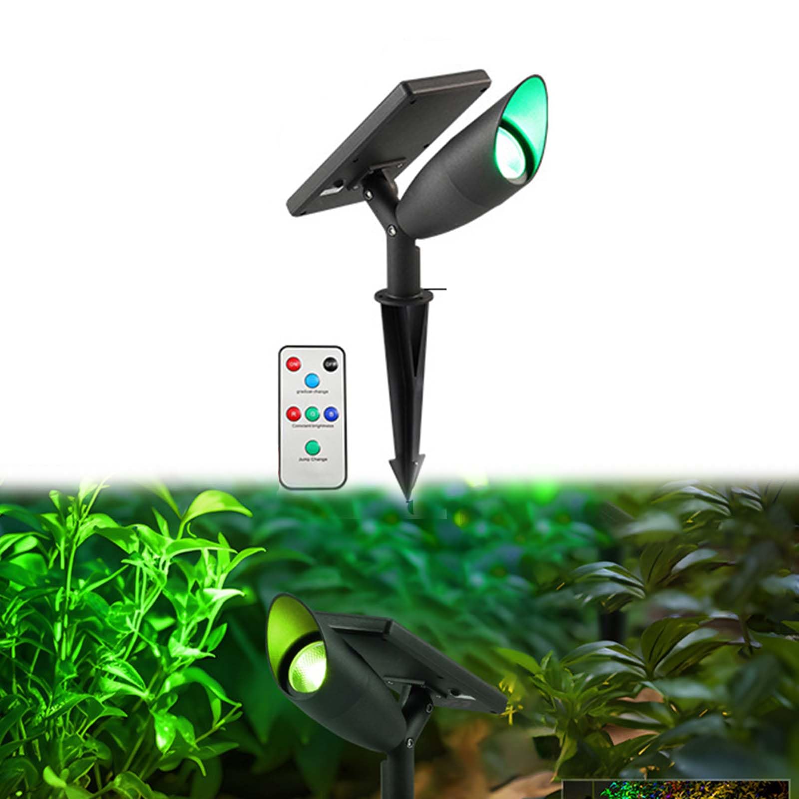 Faretti solari per esterni, impermeabili, illuminazione paesaggistica a LED per prato, giardino, vialetto, piscina, lampada da terra per alberi e stagni