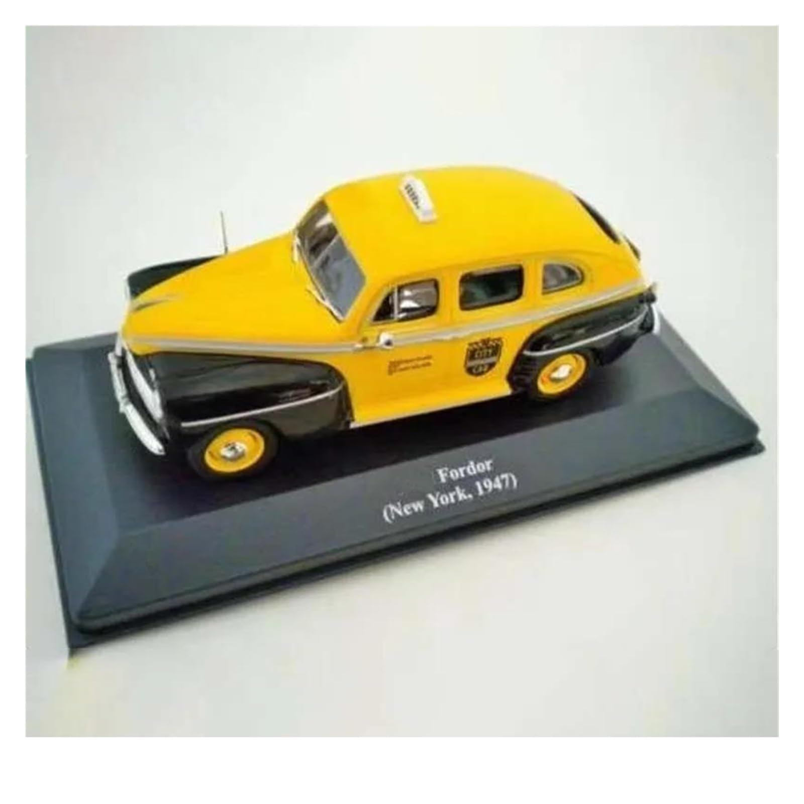 1 43 Per Fordor (1947) Modello In Lega Di Berlina Gialla Mini Souvenir Statico O Veicolo Decorativo
