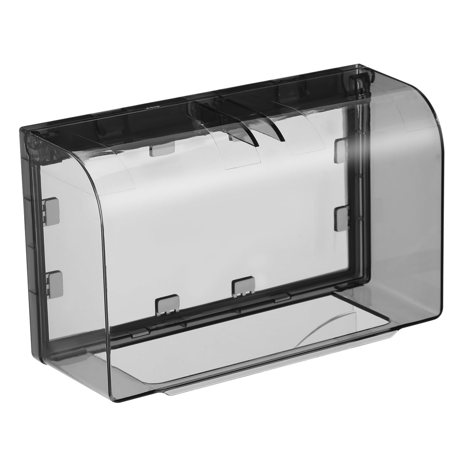 Caja de Enchufe de Pared Negra doble posición impermeable para exteriores y salón