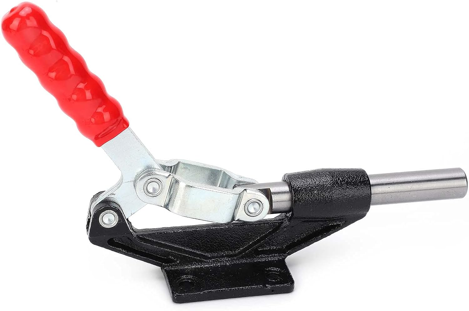 Welding Toggle Clamp Heavy Duty Horizontal Fixture Quick Release Hand Tool for Metalworking and Woodworking with 680kg Holding Force Cast Iron Alloy Steel Construction