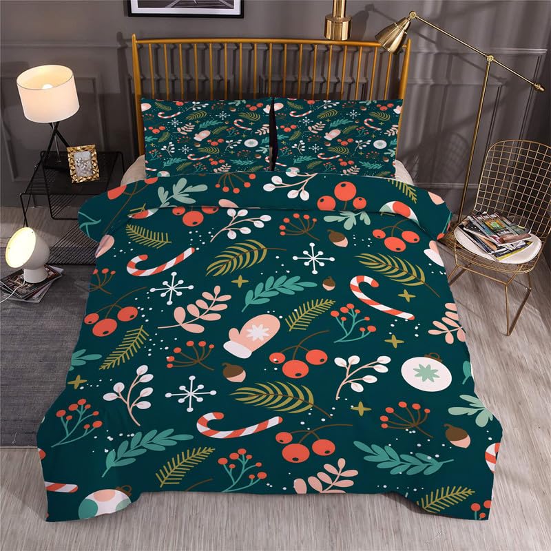 Housse de couette 160x200 Noël bohème pour des nuits d'hiver cocooning