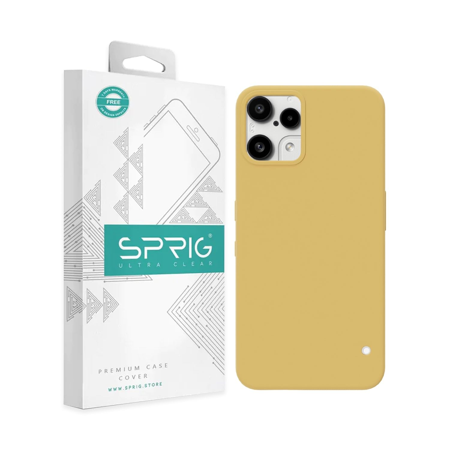 SPRIG Nothing Phone 3A Lite Yellow Case Shining Yellow - Image 1