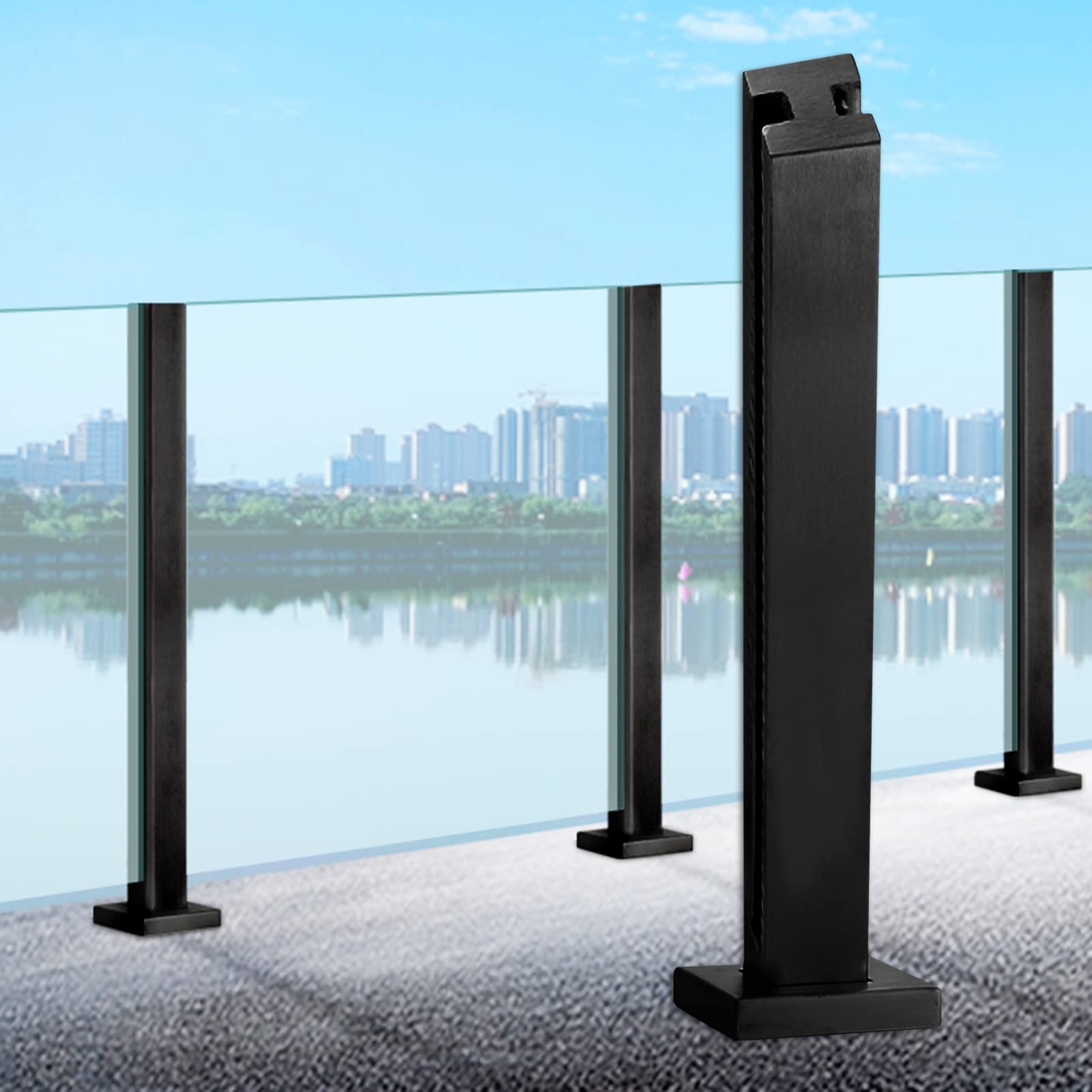 Abrazadera de soporte de escalera StainlessDeck para renovar las barandillas de balcones 1