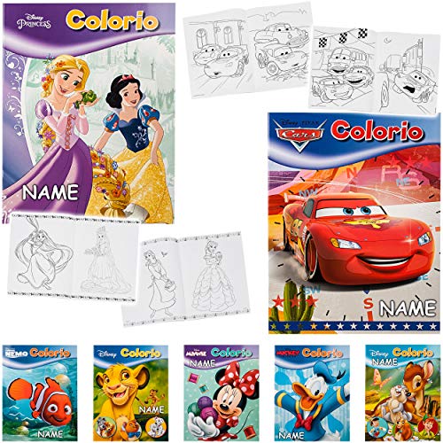 32 Seiten großes XL Malbuch - A4 - Disney Motive - Mädchen - Dickes Kindermalbuch - für Stifte & Wassermalfarben… – Bild 4