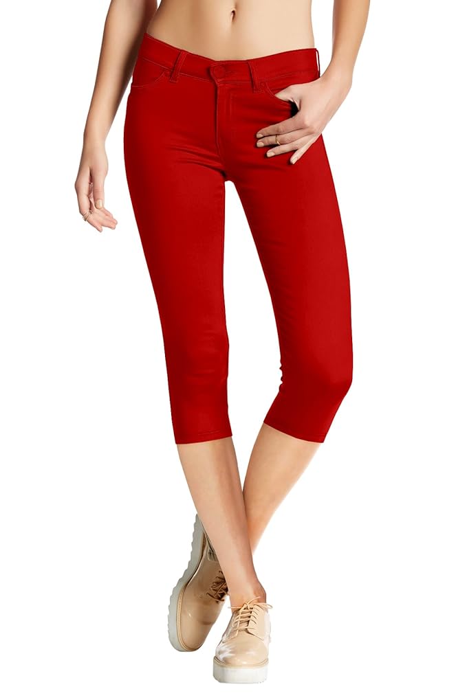 Hybrid Womens Hyper Stretch Denim Capri Jeans