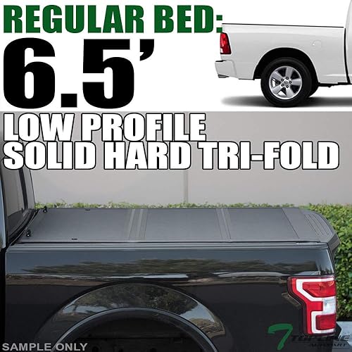 Miniatura 4 de Cubierta Tonneau de aluminio de perfil bajo para caja de camioneta de perfil bajo, compatible con Dodge Ram 150003-09 2500 3500 6.5 pies (78