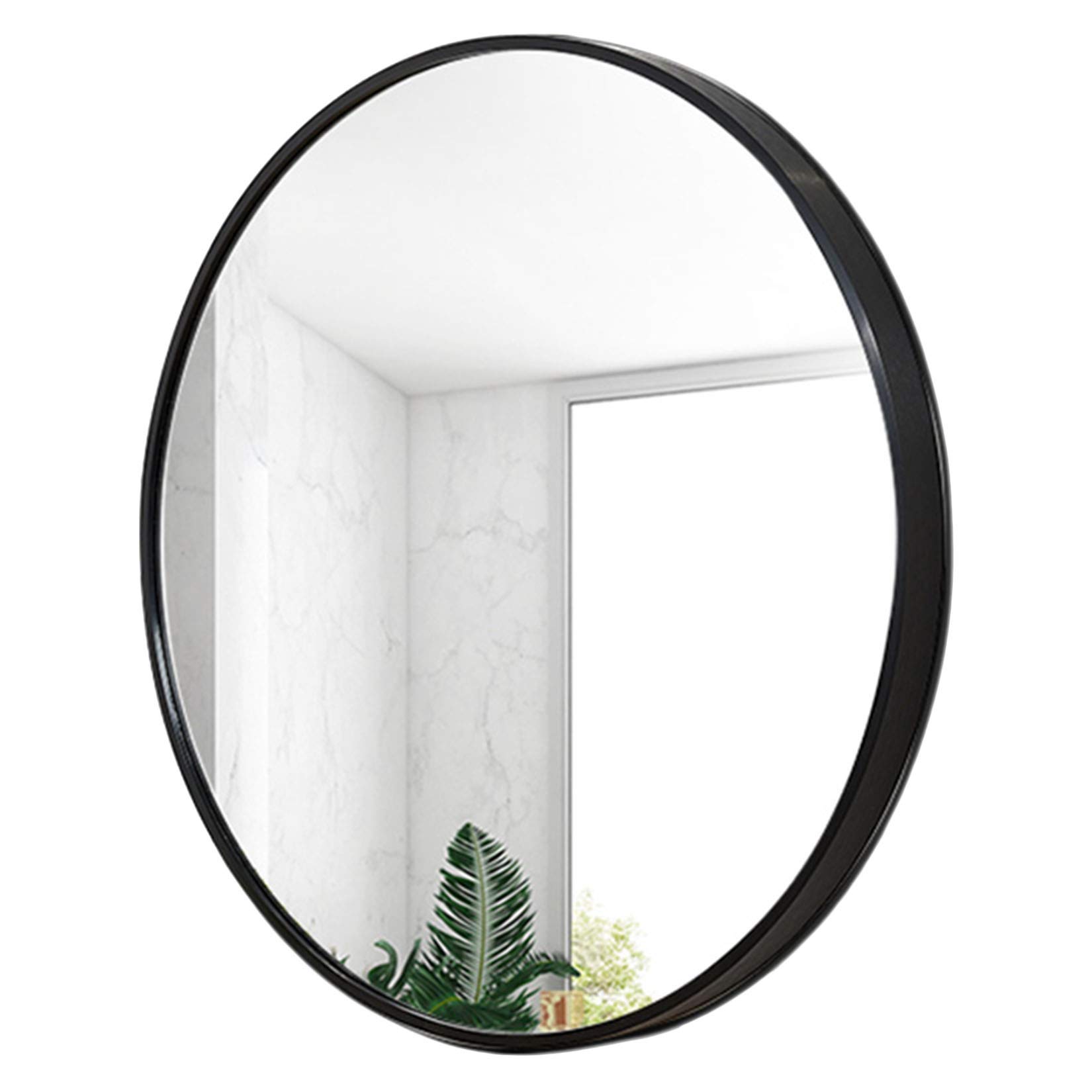 Lusterka ścienne, lustro łazienkowe szczotkowane metal do salonu sypialnia wejściowa w pokoju domowym dekoracje domu 40-70 cm Black,60cm