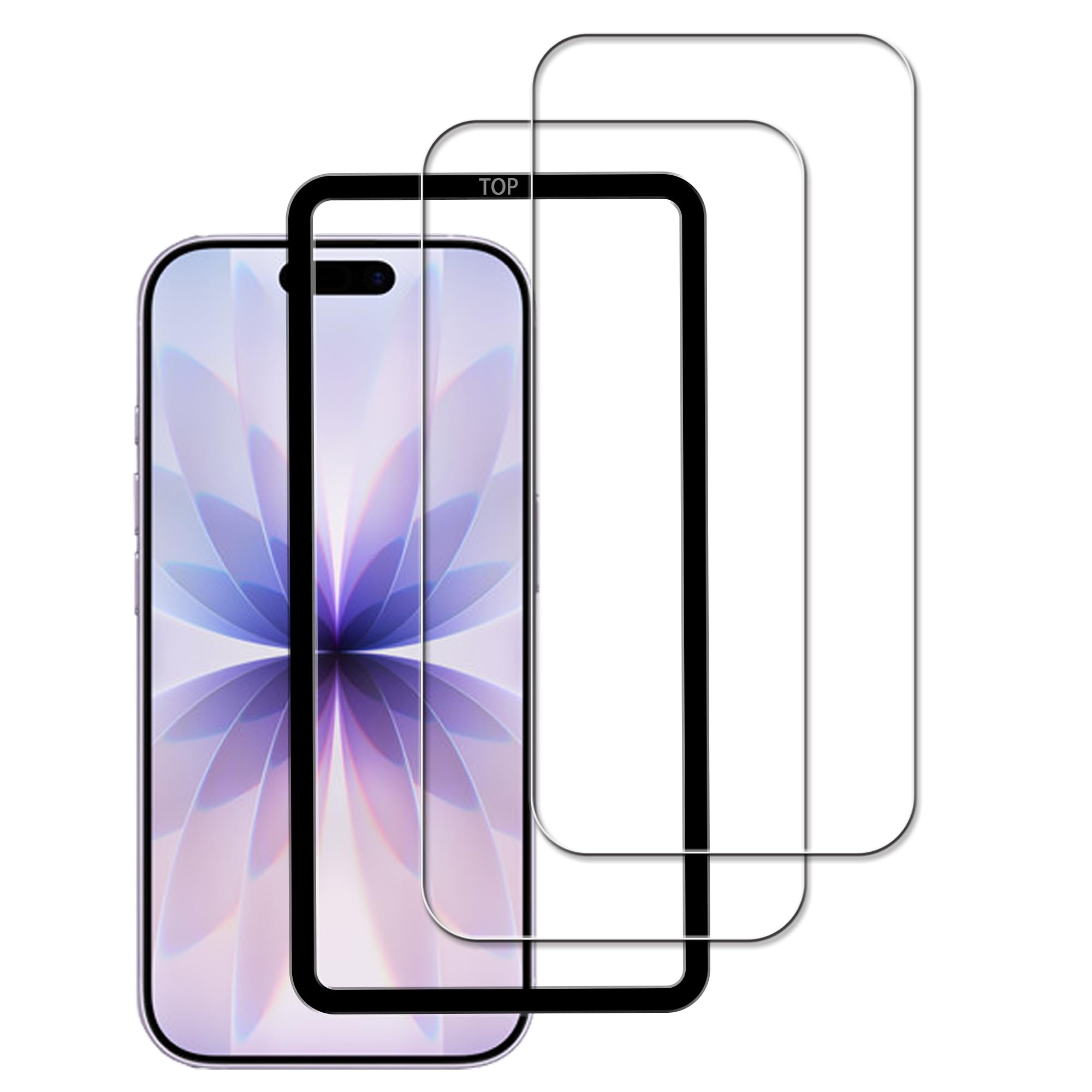 ✨✨✨✨ スクリーンプロテクター2枚　保護フィルム Amazon | KPNS 【2枚入り+ガイド枠付き】iphone 17 用 ガラスフィルム