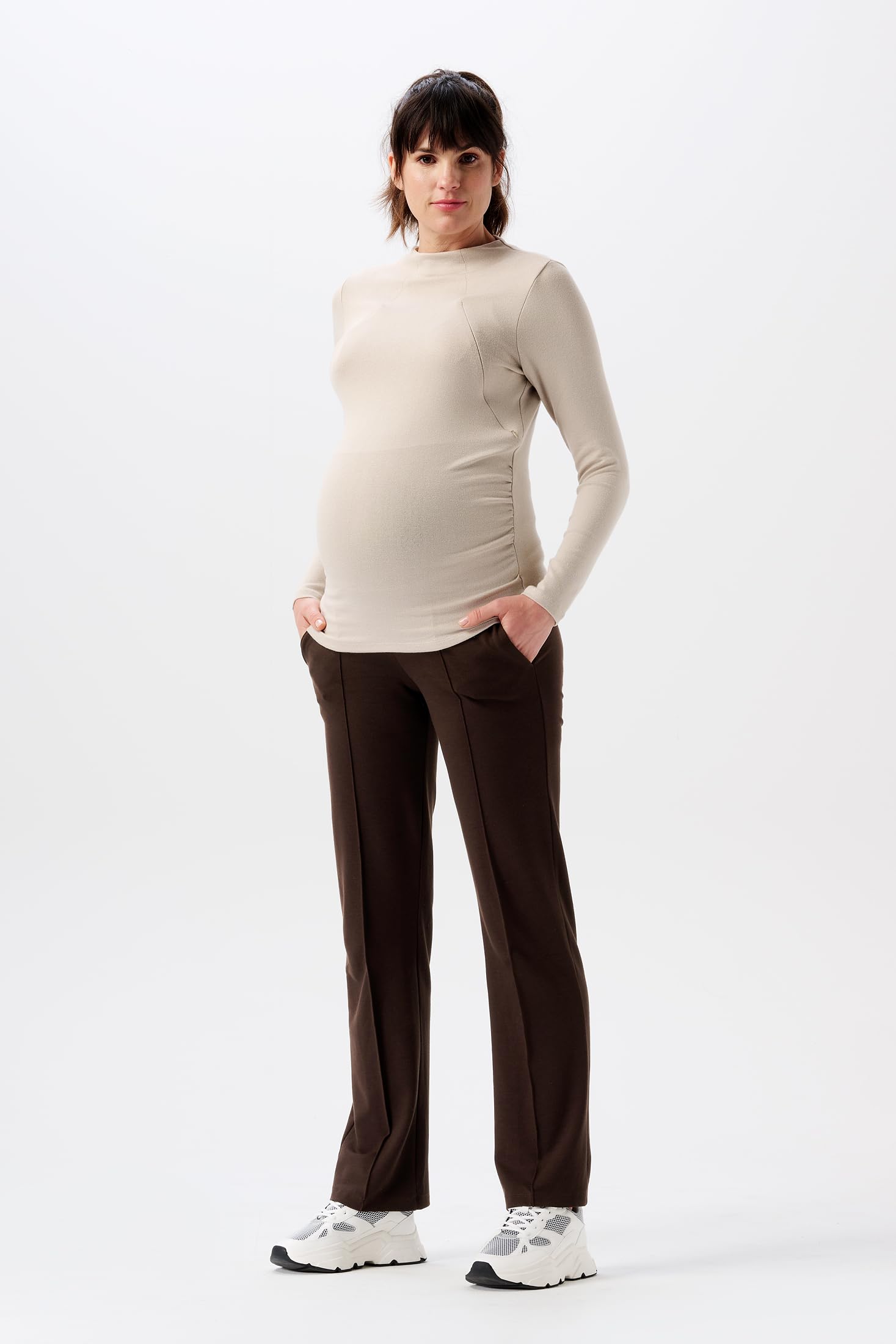 Noppies Eili OTB-Pantalones de Corte Recto Mujer