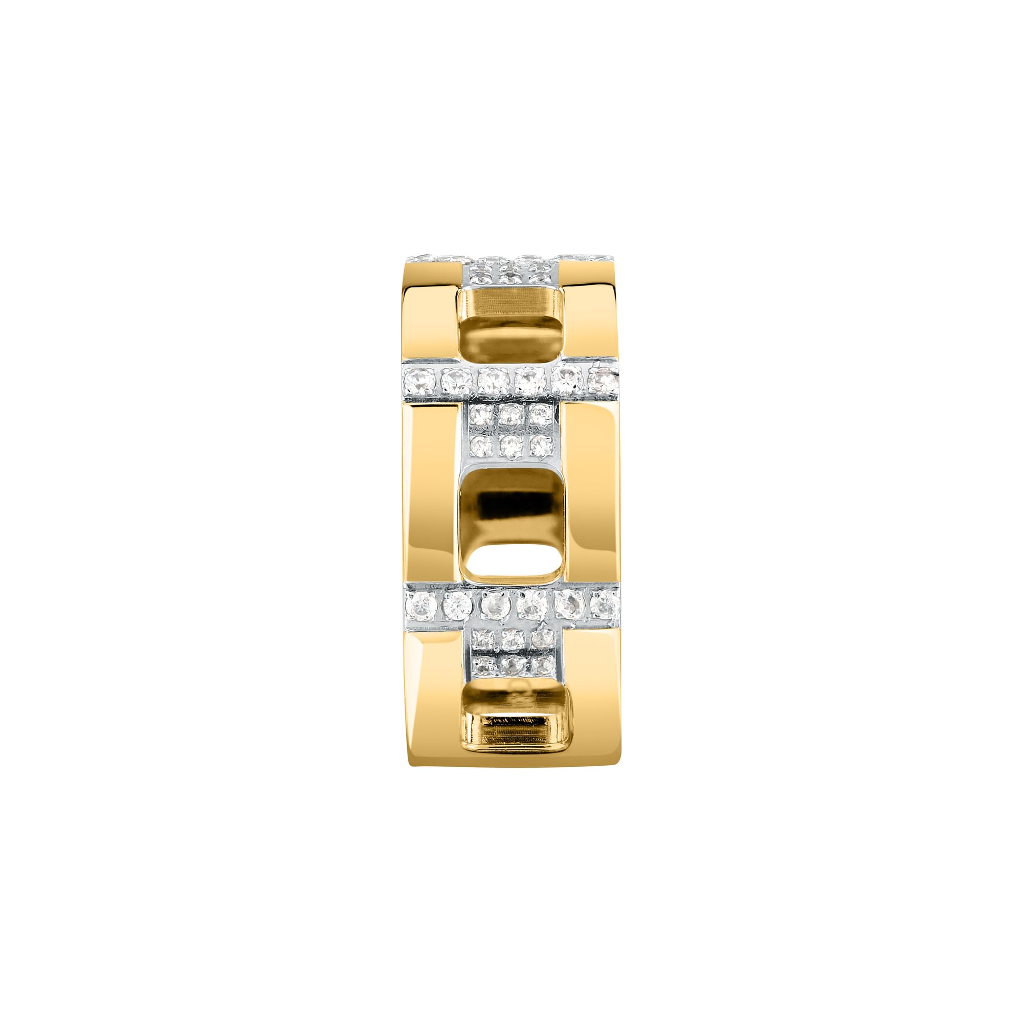 Trussardi TJAXC38012 - Anello da donna in acciaio con logo T