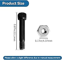 Vista 4 de 74072 Kit de tuercas y pernos para eje de motor de barrena de pellets para Traeger, Pit Boss, Z-Grills, Rec Tec, Camp Chef AC Pellets Grill, pasador