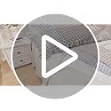 Taupe/White Plaid Ruffled Body Pillow Cover Washed Cotton Farmhouse Checkered Gingham 1 Piece Pillowcase for Living Room 20"x54" Brown