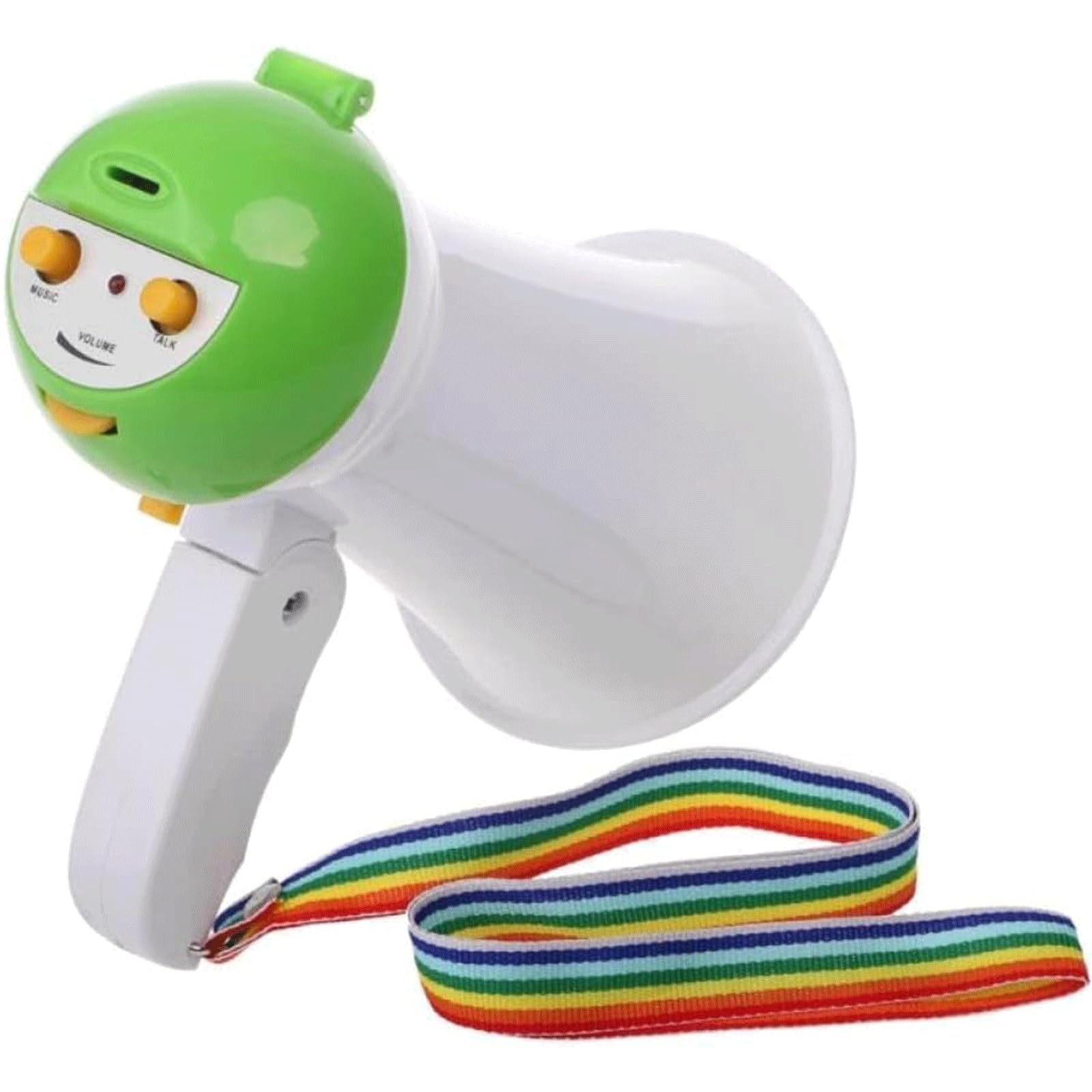Mini megafono Manuale con Funzione di Registrazione Altoparlante Portatile Leggero Sirena incorporata Altoparlante megafono con Voce Chiara