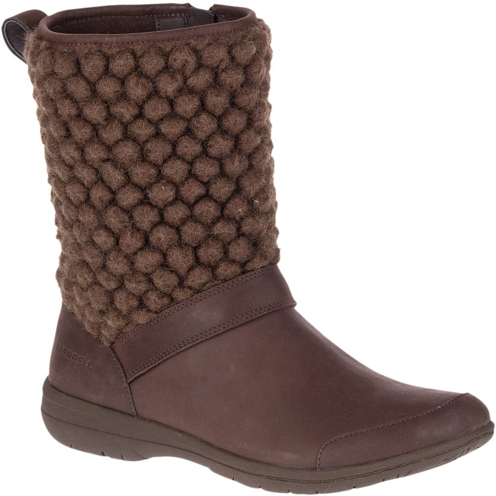 Merrell レディース アンコール・カッシー トールウール ファッションブーツ US サイズ: 5 カラー: ブラウン