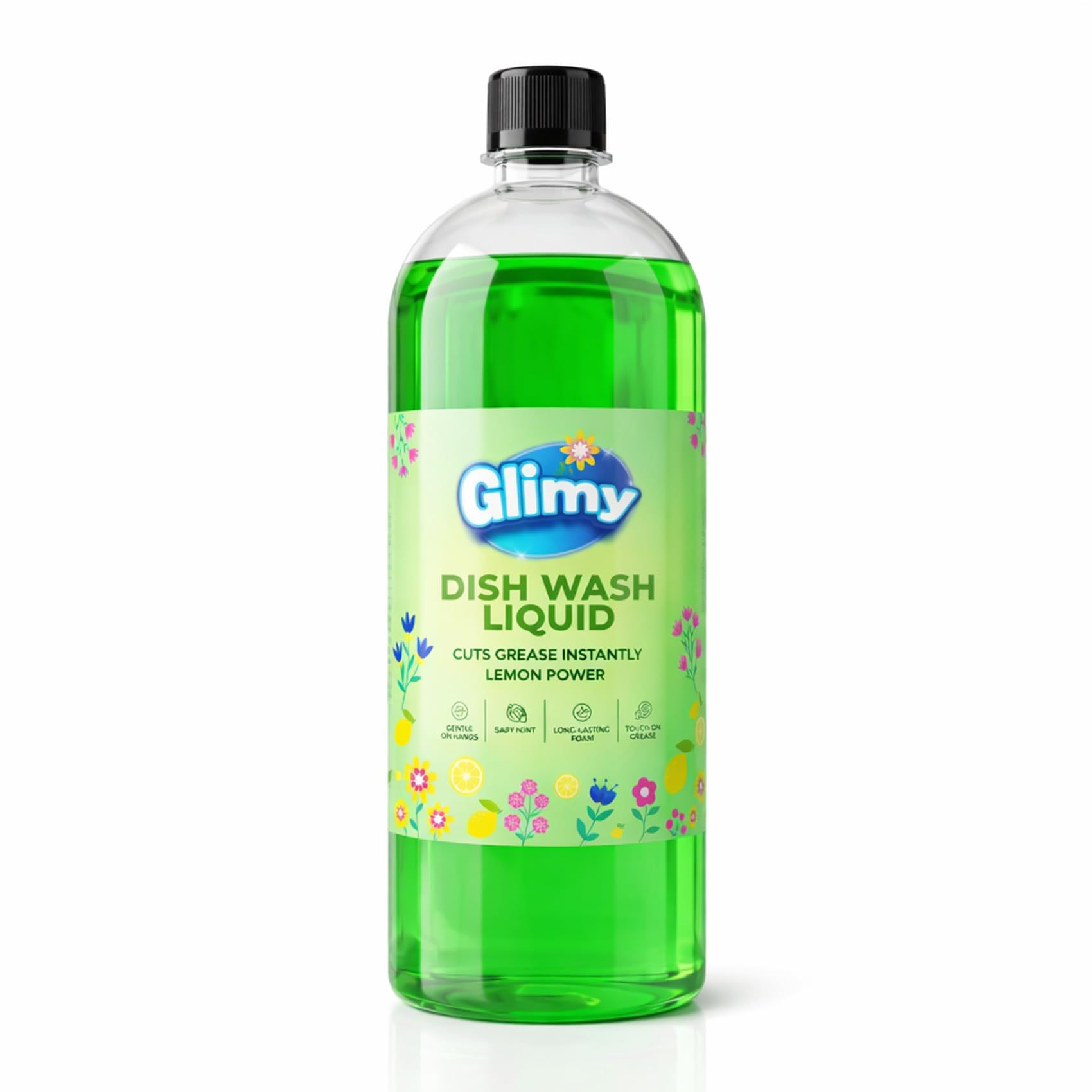 Dish Wash Liquid | 900ml Pack | Glycerin Enriched | Coconut Based Surfactant | Powerful Grease Cutting | Thick Foam | Safe on Hands | Kitchen Utensil Cleaner | Lemon Fragrance-image-30