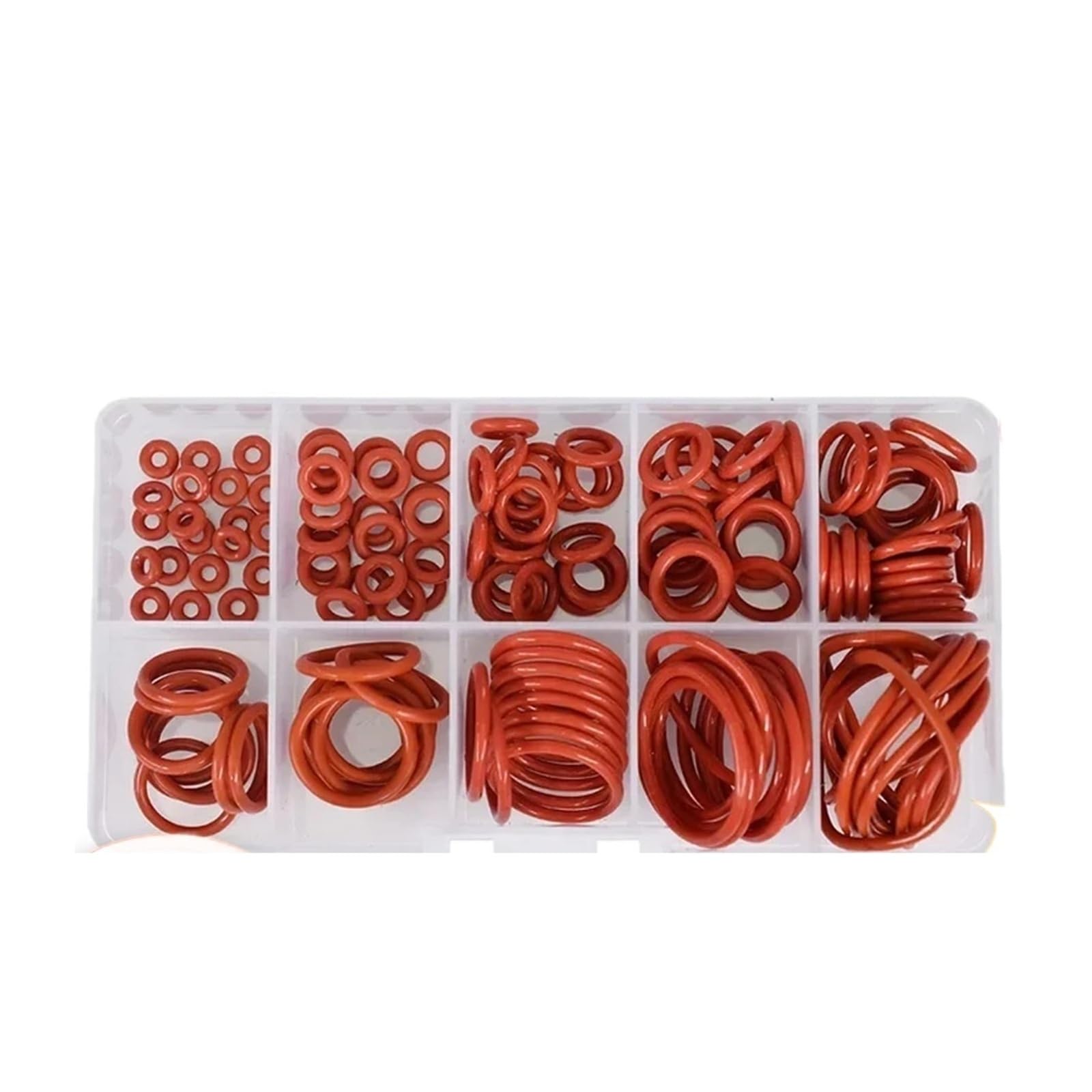 Juego de juntas tóricas rojas VMQ CS1-CS2.4(170Pcs CS2.4mm)