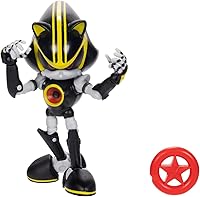 Vista 5 de Sonic the Hedgehog 4-inch Metal Sonic 3.0 Action Figure with Red Star Accessory. Ages 3+ (Officially licensed by Sega)