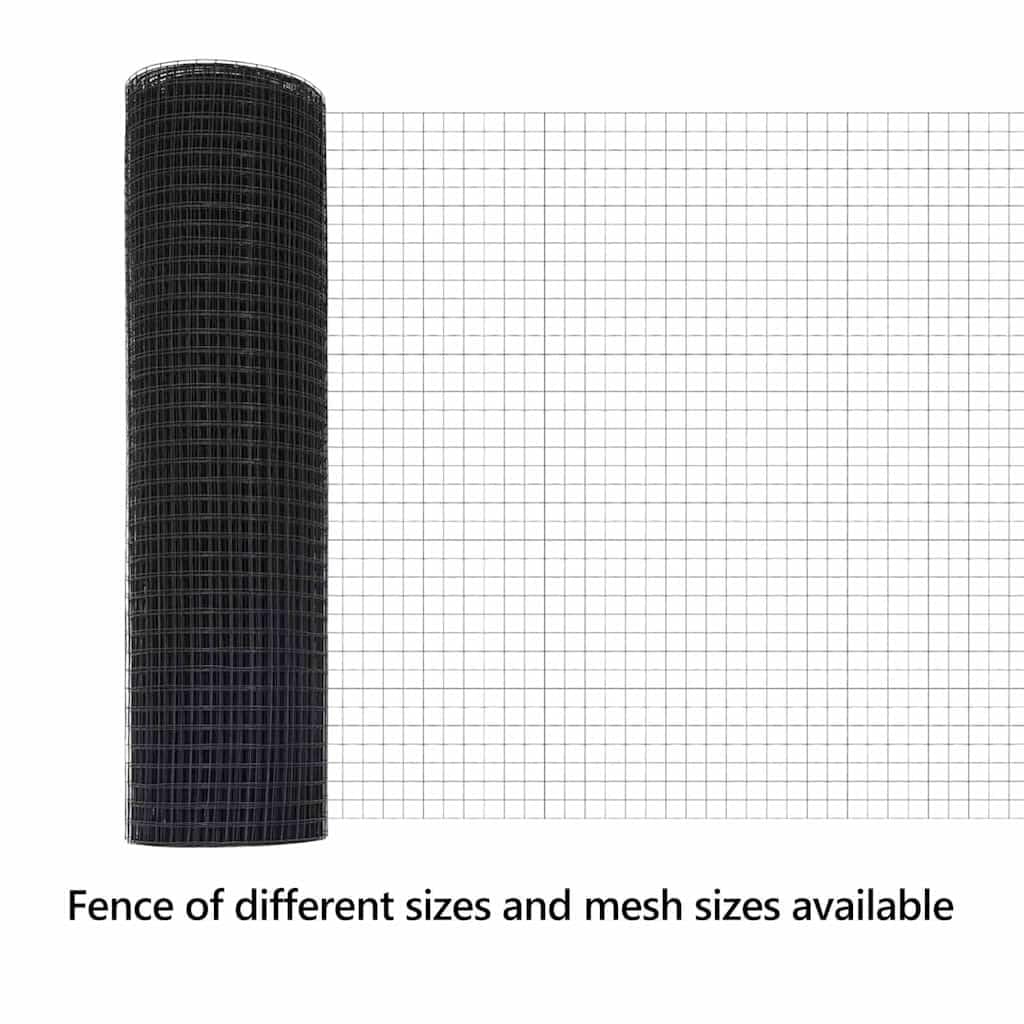 vidaXL Cerca de Alambre Soldado 10000 x 50 cm Gris | Diseñada para aguantar en exteriores, Perfecta para todo tipo de trabajos, Líneas limpias que la hacen lucir bien