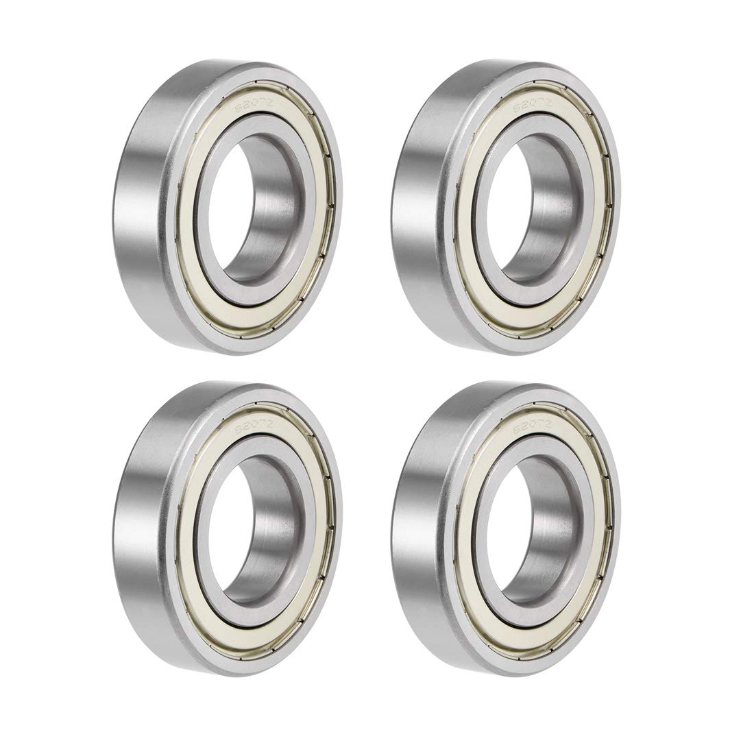 uxcell 6008ZZ Deep Groove Ball Bearings Z2 40mm X 68mm X 15mm Double Shielded Carbon Steel 4pcs